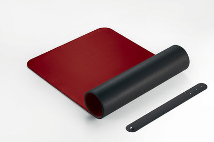 Sigel Si-Sa603 Onderlegger Oprolbaar Zwart-Rood, 800X300X2Mm Imitatieleer, Dubbelzijdig