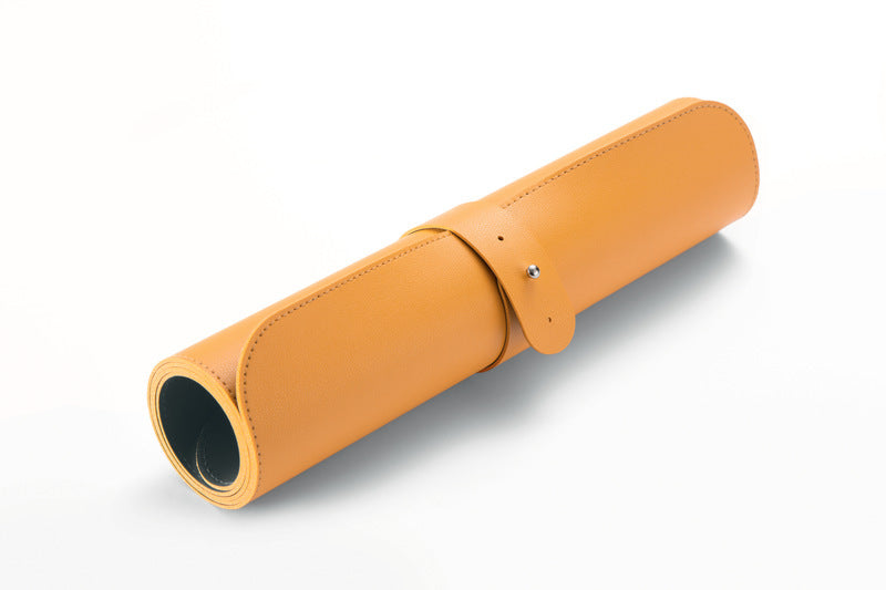 Sigel Si-Sa601 Onderlegger Oprolbaar Geel-Grijs, 800X300X2Mm Imitatieleer, Dubbelzijdig