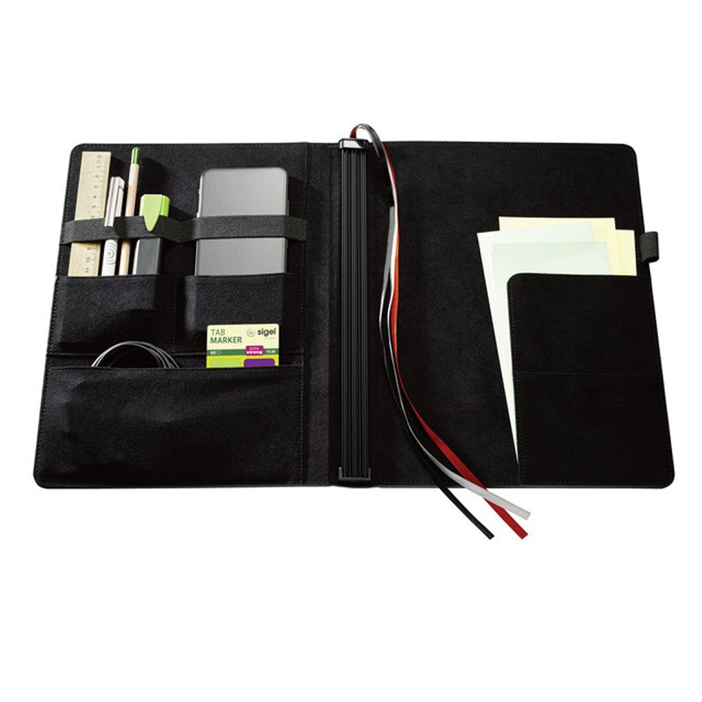 Sigel Si-Cf132 Conceptum Flex Business Organiser A4 Zwart/Kunstleer + 3 Schriften