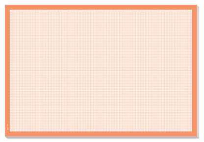 Sigel Si-Ho270 Onderleggers Millimeter Wit/Oranje, 30 Vel, 80 Grams