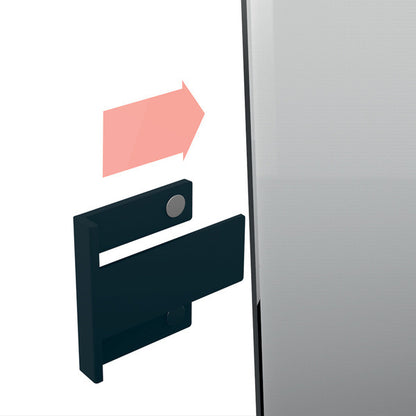 Sigel Si-Gl800 Pennenhouder Voor Glasborden Van 3 Tot 5Mm Antraciet 75X37X35Mm Bevestig