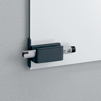 Sigel Si-Gl800 Pennenhouder Voor Glasborden Van 3 Tot 5Mm Antraciet 75X37X35Mm Bevestig