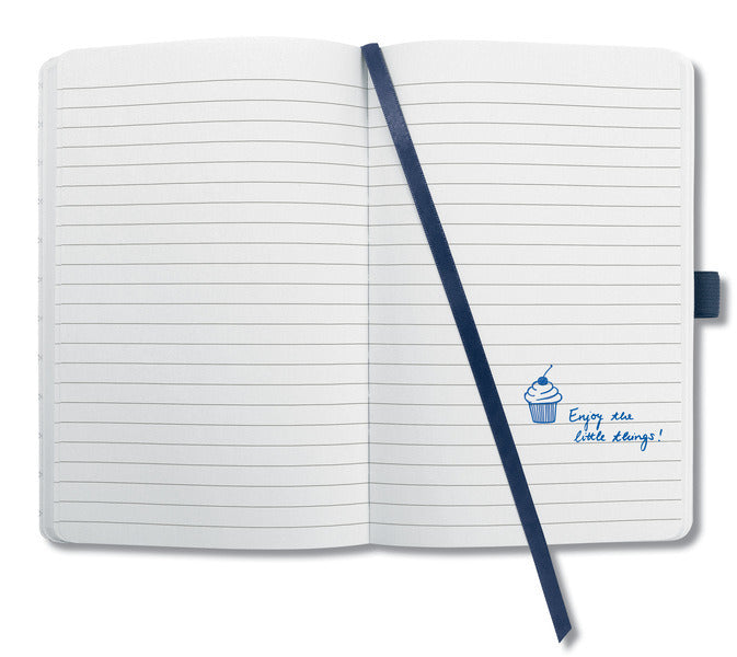 Sigel Si-Jn205 Notitieboek Jolie Impress A5 Hardcover Gelinieerd 'Midnight Blue'