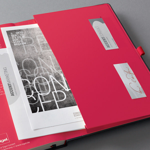 Sigel Si-Co661 Notitieboek Conceptum Red Edition Hardcover A4 Zwart Lijn