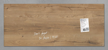 Sigel Si-Gl247 Glasmagneetbord Artverum 1300X550X15Mm Natural Wood