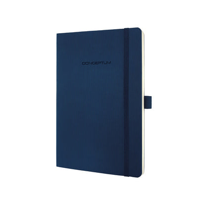 Sigel Si-Co326 Notitieboek Conceptum Pure Softcover A5 Blauw Geruit