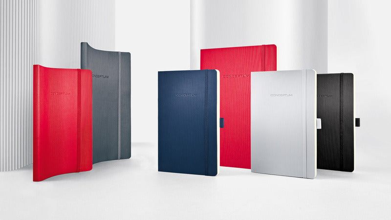 Sigel Si-Co317 Notitieboek Conceptum Pure Softcover A4 Blauw Gelinieerd