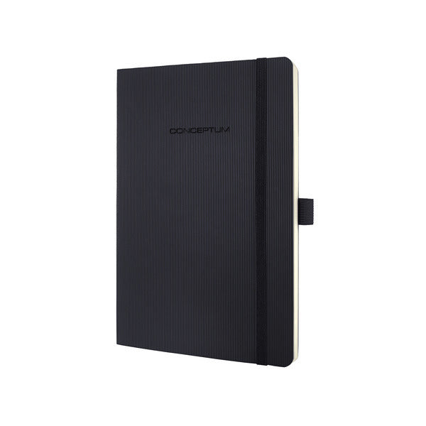 Sigel Si-Co321 Notitieboek Conceptum Pure Softcover A5 Zwart Gelinieerd
