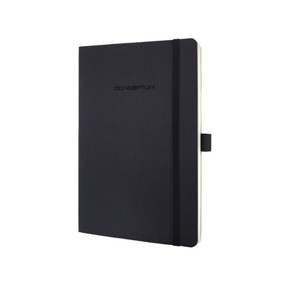 Sigel Si-Co321 Notitieboek Conceptum Pure Softcover A5 Zwart Gelinieerd