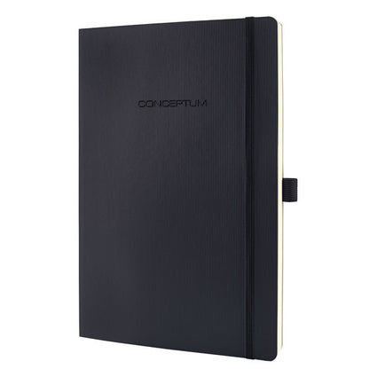 Sigel Si-Co311 Notitieboek Conceptum Pure Softcover A4 Zwart Gelinieerd