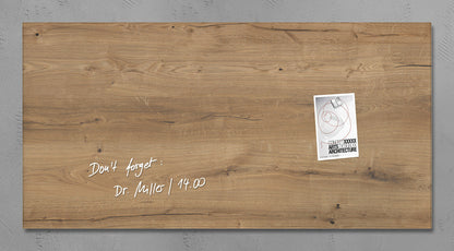 Sigel Si-Gl258 Glasmagneetbord Artverum 910X460X15Mm Natural Wood