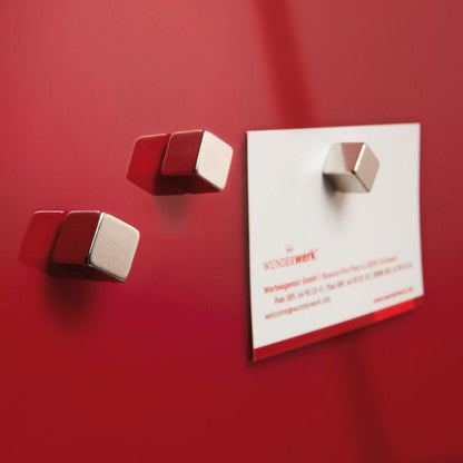Sigel Si-Gl114 Glasmagneetbord Artverum 480X480X15Mm Rood