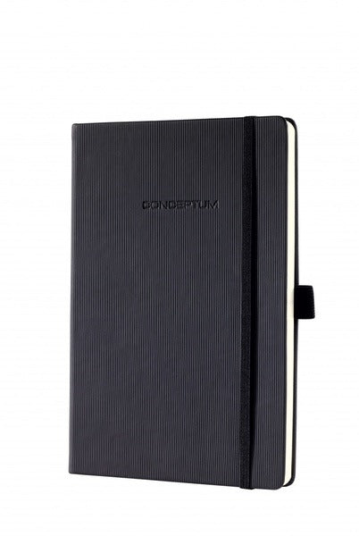 Sigel Si-Co122 Notitieboek Conceptum Pure Hardcover A5 Zwart Gelinieerd