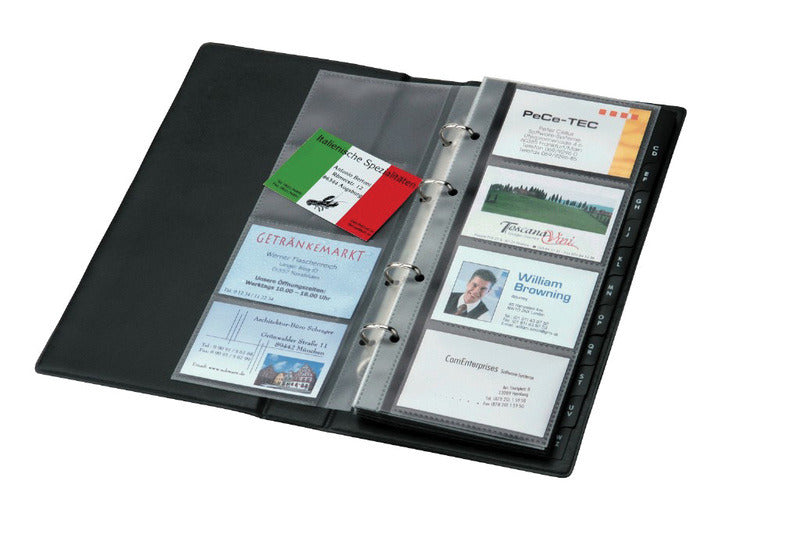 Sigel Si-Vz300 Visitekaartmap Zwart Voor 200 Visitekaarten Tot 90X58Mm