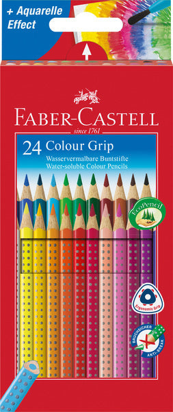 Faber Castell Fc-112424 Kleurpotlood Faber-Castell Grip Kartonnen Etui A 24 Stuks