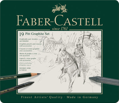 Faber Castell Fc-112973 Grafietset Faber-Castell Pitt 19-Delig
