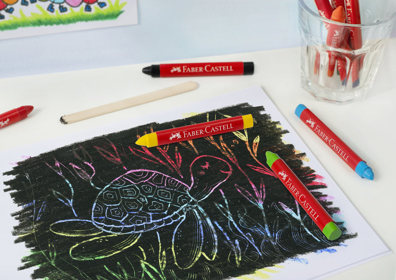 Faber Castell Fc-120011 Jumbo Waskrijt 12 Stuks