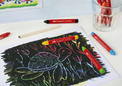 Faber Castell Fc-120011 Jumbo Waskrijt 12 Stuks
