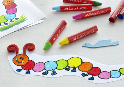 Faber Castell Fc-120011 Jumbo Waskrijt 12 Stuks