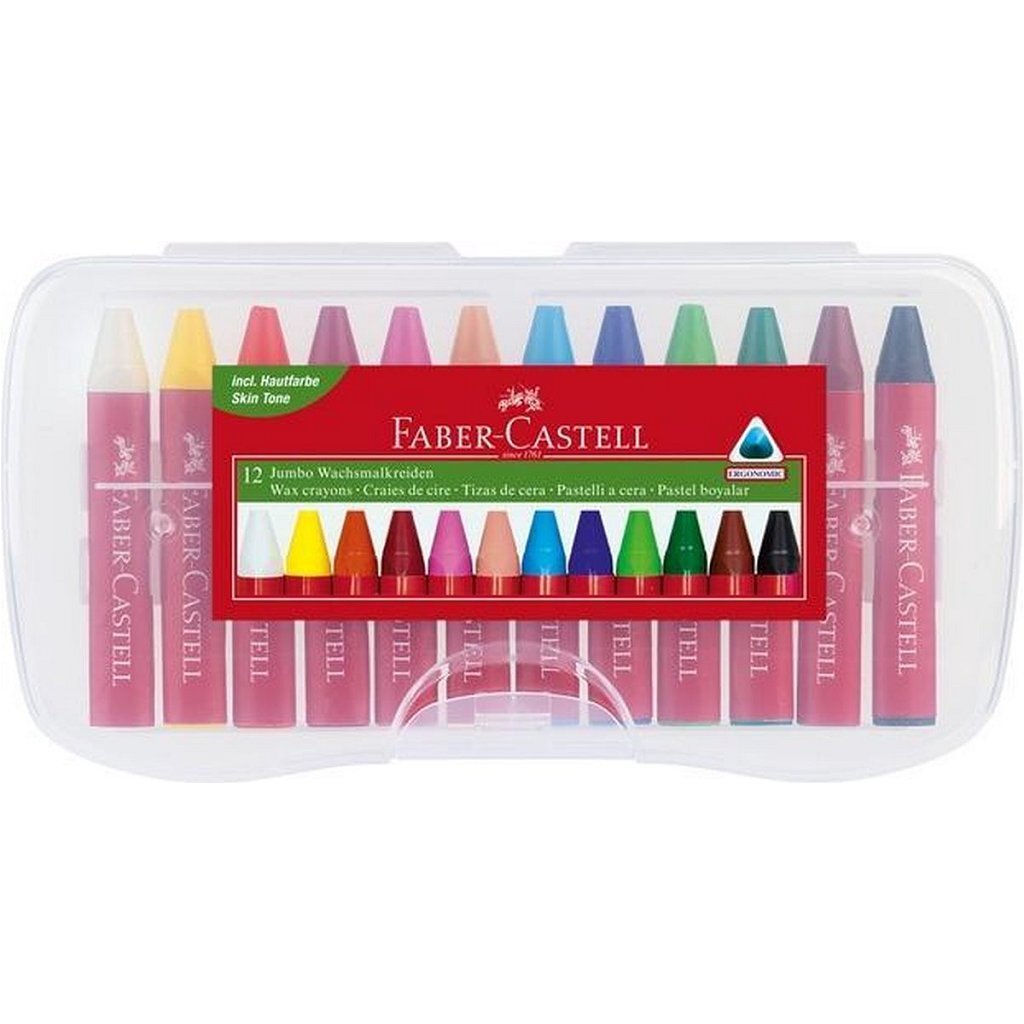 Faber Castell Fc-120011 Jumbo Waskrijt 12 Stuks