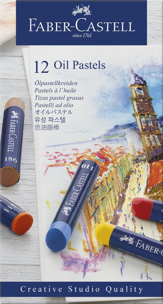 Faber Castell Fc-127012 Oliepastels Creative Studio Etui A 12 Stuks