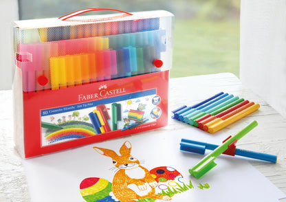 Faber Castell Fc-155579 Uitwasbare Connector Stiften Koffer 80 Stuks