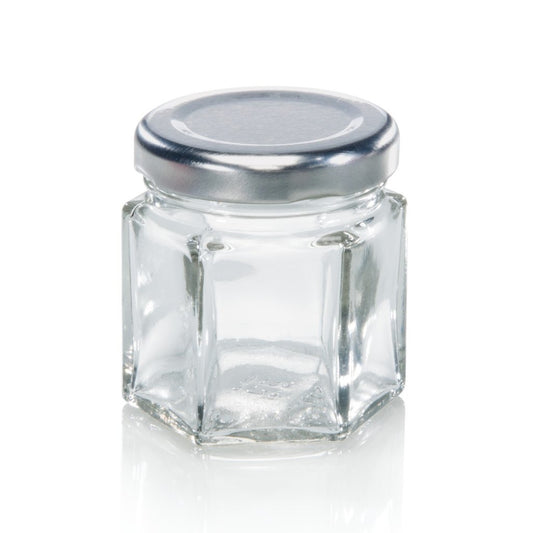 Leifheit 3208 Jampot Zeshoekig 47 Ml Glas/Zilver