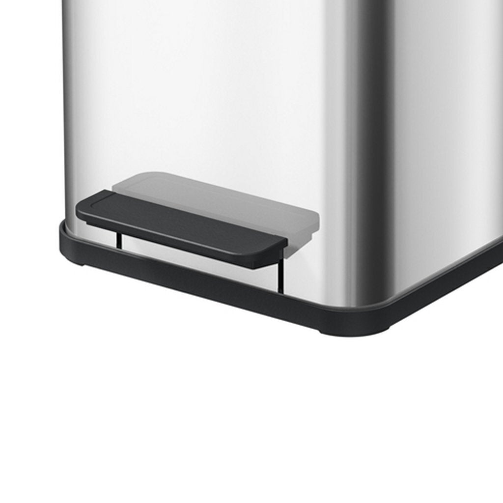 Hailo Oko Duo Plus M Pedaalemmer 2X9L Zilver/Zwart