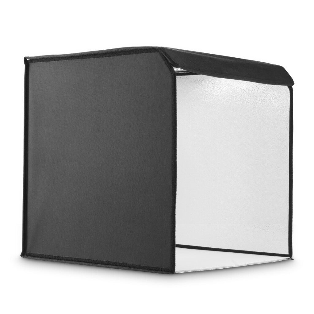 Hama Togo Opvouwbare Mini Fotostudio + Led-Ringlamp 50X50 Cm Zwart/Wit