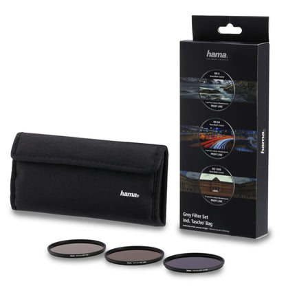 Hama Grijsfilter Set Nd8 Nd64 Nd1000 82 Mm + Filtertas Zwart