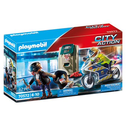 Playmobil 70572 City Action Politiemotor Achtervolging Van De Geldrover