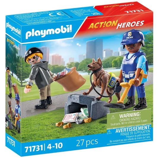 Playmobil 71731 Action Heroes Politiehond Met Boef