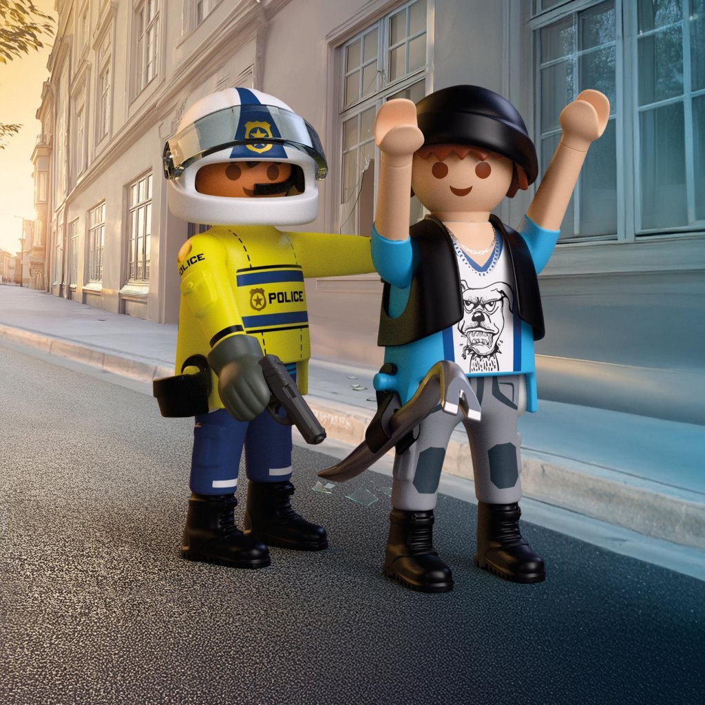 Playmobil 72079 City Action Achtervolging Met Motorfiets