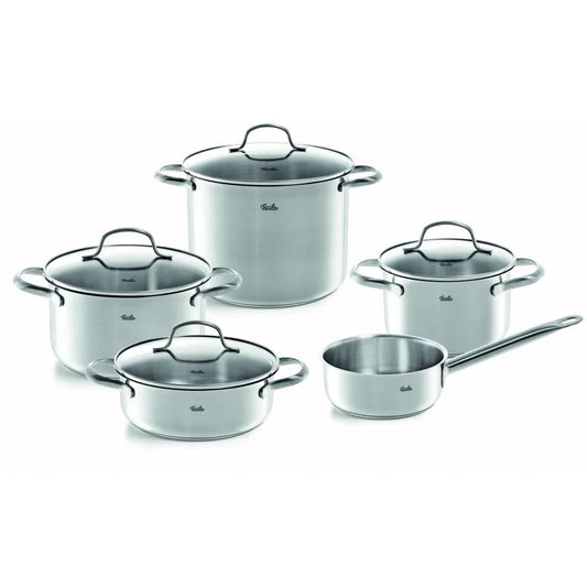 Fissler San Francisco Pannenset 5-Delig Rvs/Glas