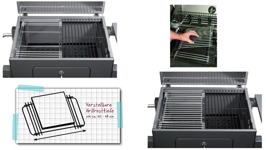 Tepro 8570 Hoofdgrillrooster Voor 28X39-50Cm Met Centraal Inzetrooster Systeem