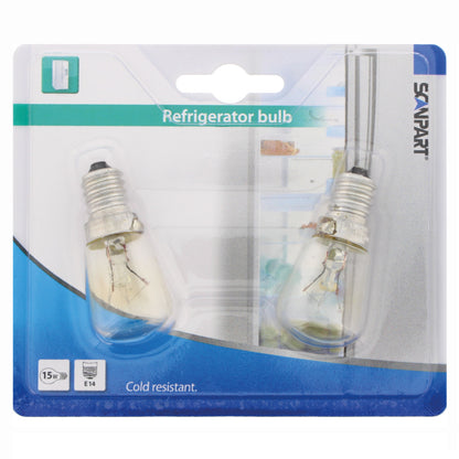 Scanpart Koelkastlamp E14 15W 2-Pack