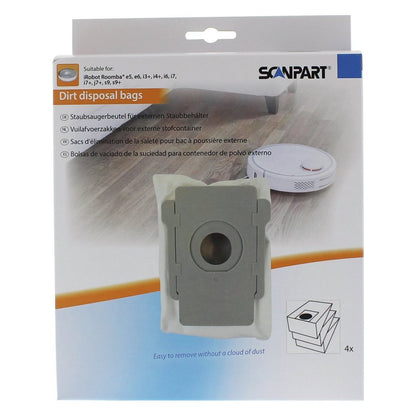 Scanpart Speed Stofzakken Voor Irobot Roomba 4 Stuks