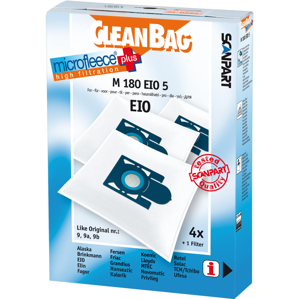 Scanpart M180Eio5 Microfleese Stofzak Ecoline Tcs1400 Micro En