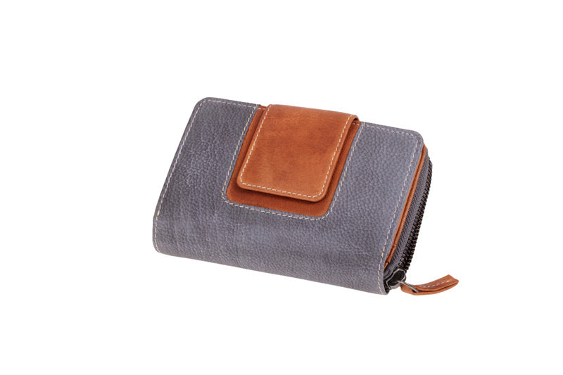 Juscha Ju-42182 Portefeuille Mika Lila/Braun Dame 16,5X12,5X4Cm