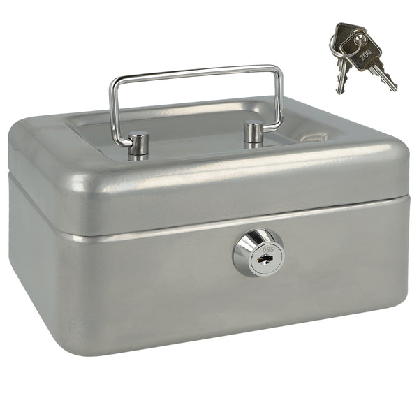 Westcott Ac-E51000-Zi Geldkist 152X120X79Mm Zilver, Kunststof Inzet Met 6 Vakken