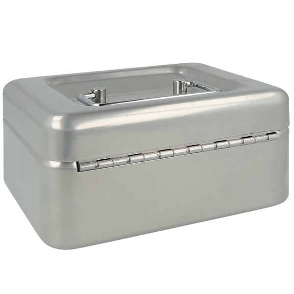 Westcott Ac-E51000-Zi Geldkist 152X120X79Mm Zilver, Kunststof Inzet Met 6 Vakken