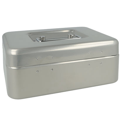 Westcott Ac-E51001-Zi Geldkist 200X161X90Mm Zilver, Kunststof Inzet Met 3 Vakken