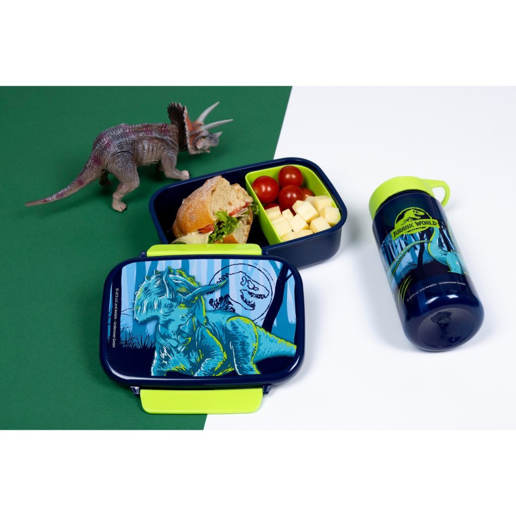Overige Merken Jurassic World Lunchbox Donkerblauw/Appelgroen