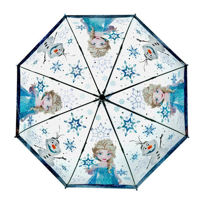 Disney Frozen Kinderparaplu Blauw/Transparant