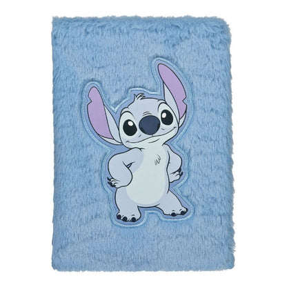 Disney Stitch Pluchen Notitieboekje A5 Blauw