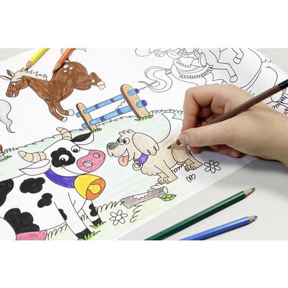 Info Notes Zelfklevende Tekenrol Boerderijleven 300Mmx4M