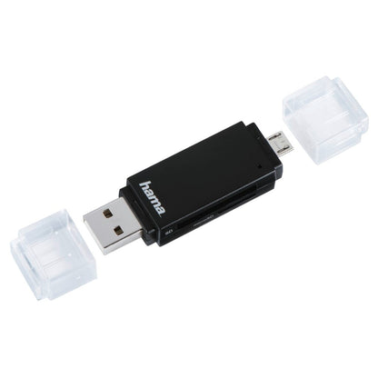 Hama Usb-2.0-Otg-Kaartlezer Basic Sd/Microsd Zwart