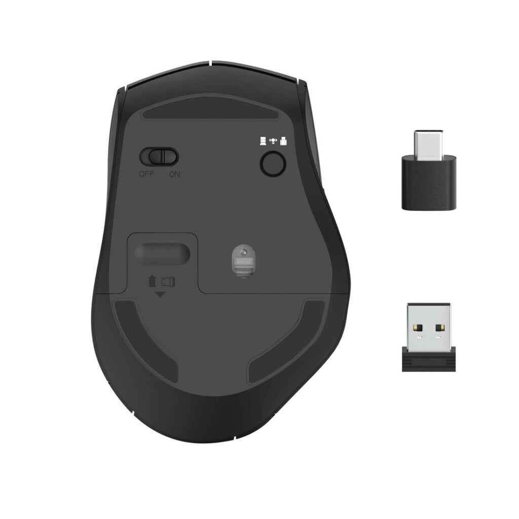 Hama Opt. Draadloze Muis Met 6 Knoppen Mw-600 Dual-Modus Usb-C/Usb-A Zwart