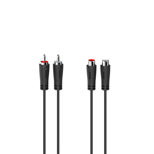 Hama Audio-Verlengkabel 2 Cinch-Stekkers - 2 Cinch-Koppelingen 5,0 M