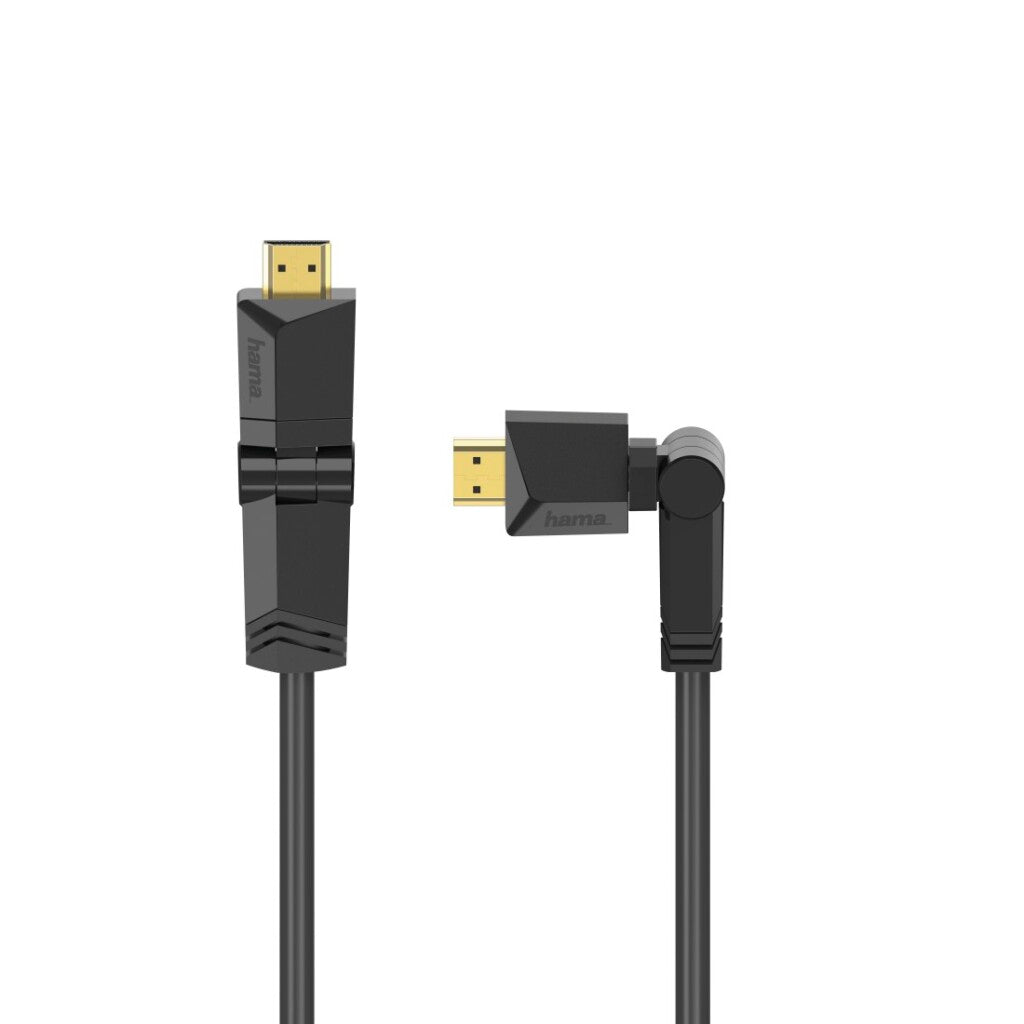 Hama High Speed Hdmi Kabel Verguld Met Rotatie Stekker + Ethernet 1.5 M Zwart